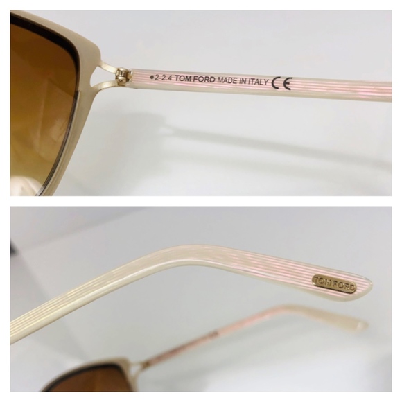 New TOM FORD Gradient White Butterfly Sunglasses - Picture 6 of 8